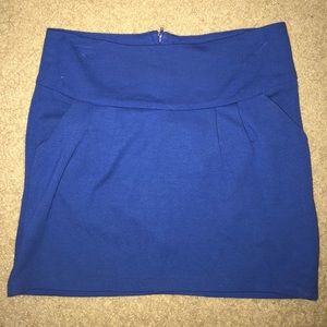 Blue Mini Skirt